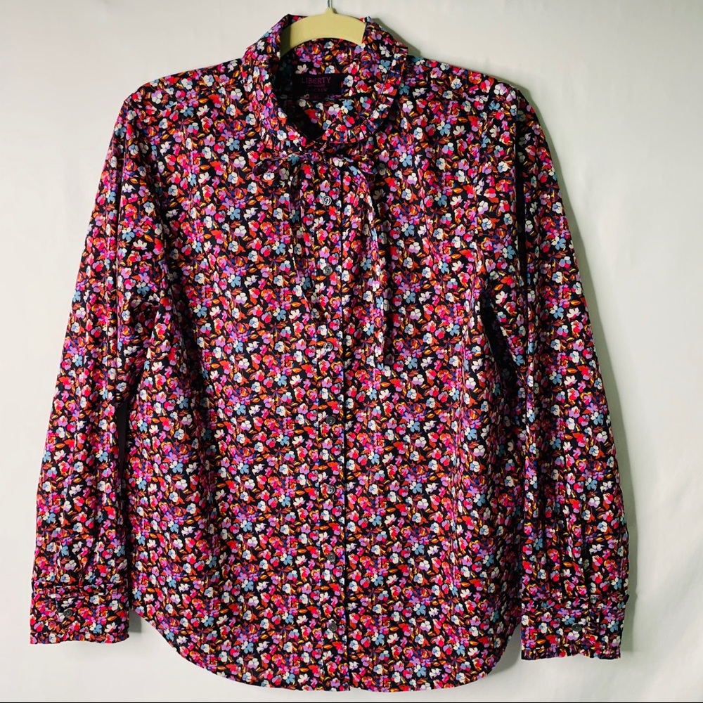 J Crew “Liberty” Long Sleeve Blouse Size 12